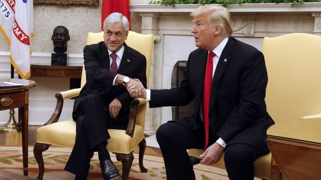 Trump en reunión con Piñera: 