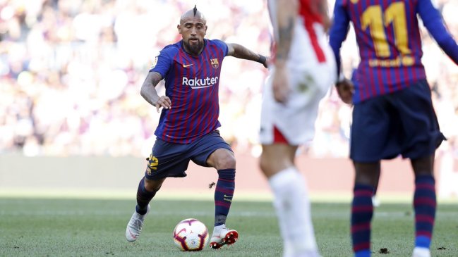 Arturo Vidal fue un punto alto en el trabajado empate de Barcelona con Athletic de Bilbao