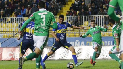 Alvaro Madrid anotó el único tanto de la victoria de Everton sobre Audax Italiano en Sausalito