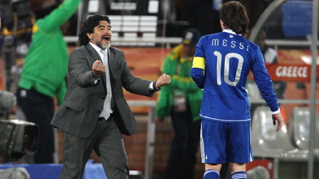  Maradona: Me gustaría que Messi no vaya más a la selección  