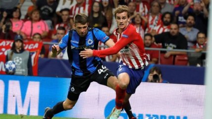 Antoine Griezmann firmó un doblete en victoria de Atlético sobre Club Brujas en la Champions