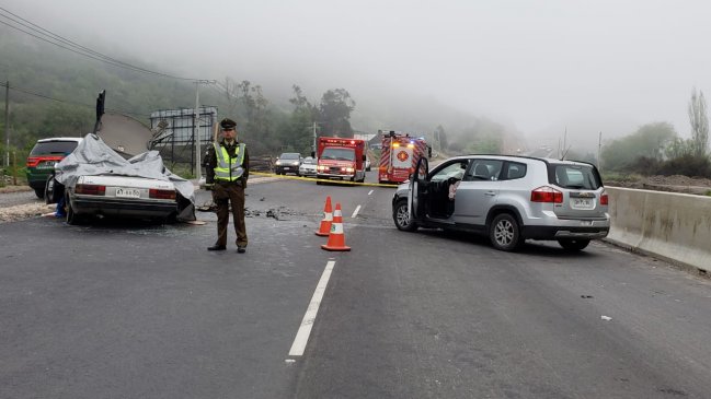 Accidente de tránsito deja dos personas fallecidas en la Ruta 90 en San Fernando