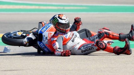   El brutal accidente que sufrió Jorge Lorenzo en el Moto GP 