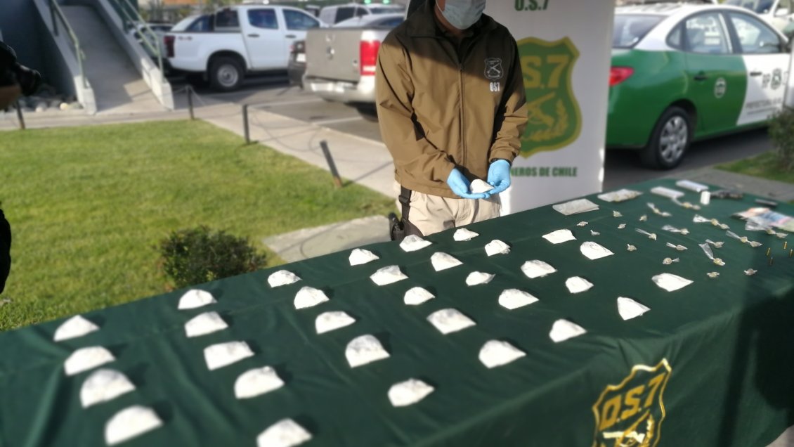 En prisión preventiva quedan imputados por tráfico de drogas en Chillán