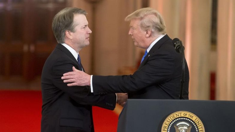 Trump felicitó al Senado por ratificar a su polémico candidato al Supremo