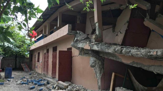Haití: Sismo de magnitud 5,9 dejó 12 muertos y 188 heridos