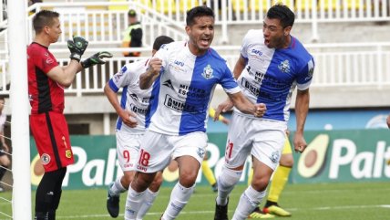   Gabriel Sandoval anotó con golpe de cabeza para abrir el marcador de Antofagasta sobre San Luis 