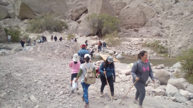 Arica: Dos personas fueron asistidas en peregrinaje a la Virgen de las Peñas