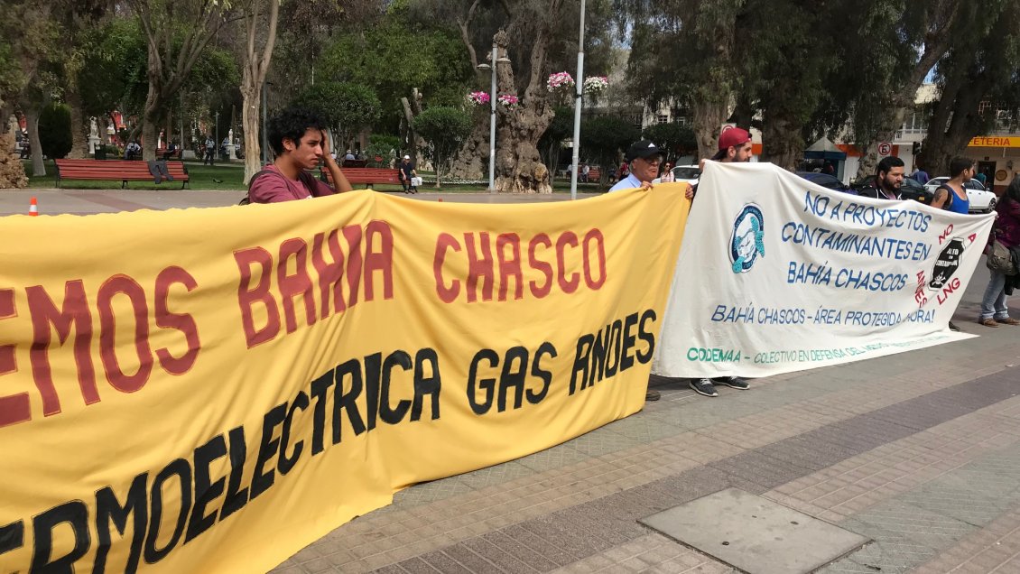 Copiapó: Organizaciones se manifiestan en contra de proyecto de Andes LNG