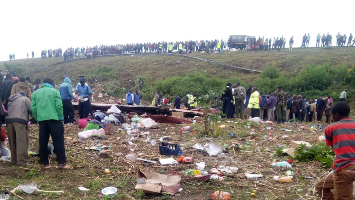 Al menos 50 muertos en un accidente de autobús en el oeste de Kenia