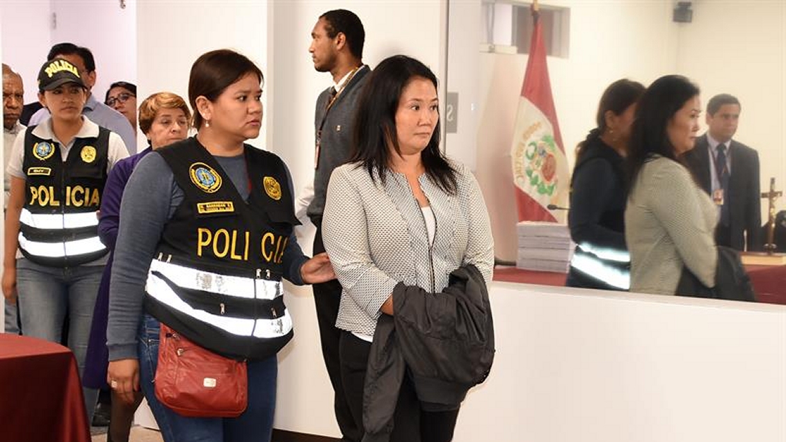 Un 75 por ciento de los peruanos considera culpable a Keiko Fujimori