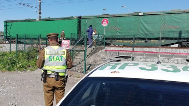 Talcahuano: Mujer falleció tras ser atropellada por un tren de carga
