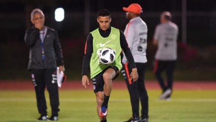 Alexis Sánchez se unió a las prácticas de la Roja en Querétaro para el amistoso contra México
