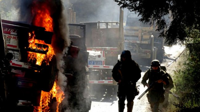 Contratistas forestales realizan movilización para exigir más seguridad en la zona sur