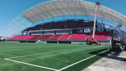 Estadio de La Calera presenta un 94 por ciento de avances