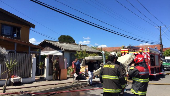 Incendio en centro de reinserción de Talcahuano dejó al menos 41 damnificados