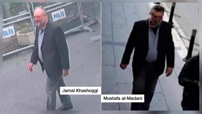 Video muestra a supuesto doble de Khashoggi saliendo del consulado de Arabia Saudita