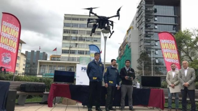 PDI de Osorno potencia su trabajo con la utilización de un dron