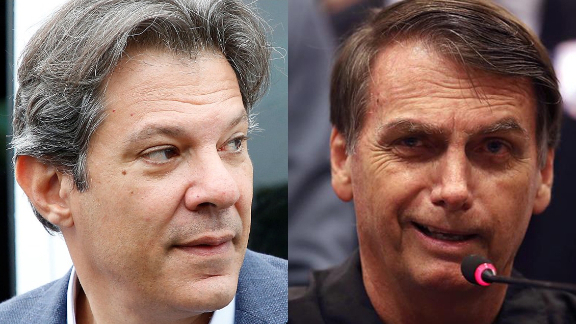 Un polarizado Brasil elegirá a su presidente entre Bolsonaro y Haddad