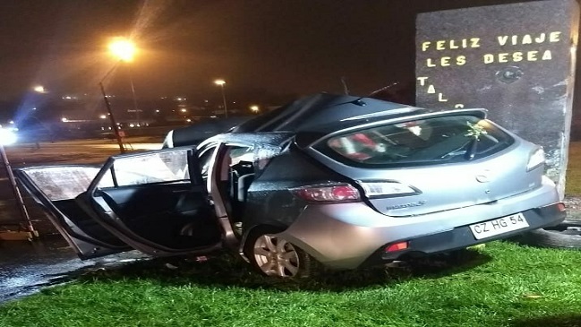 Accidente en autopista dejó un fallecido y una mujer en coma en Hualpén
