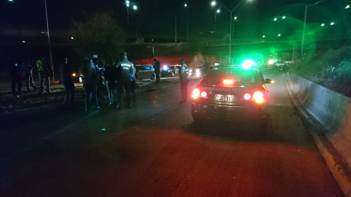 Persecución tras robo de camión en San Bernardo terminó con cuatro detenidos