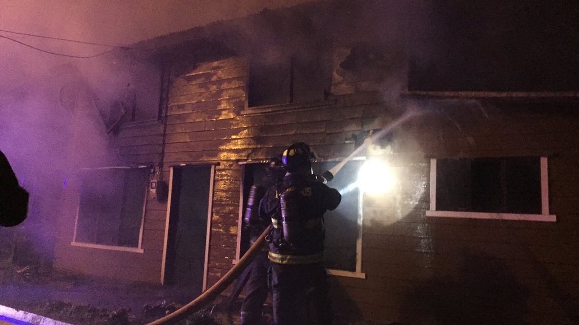 Incendio se registró en el sector de Collico en Valdivia