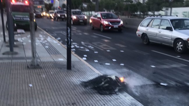 Santiago despertó con barricadas en diversos puntos