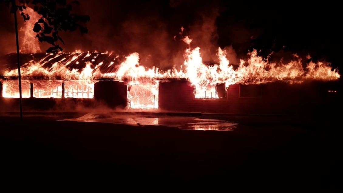 Ataque incendiario destruyó centro comunitario en Pidima
