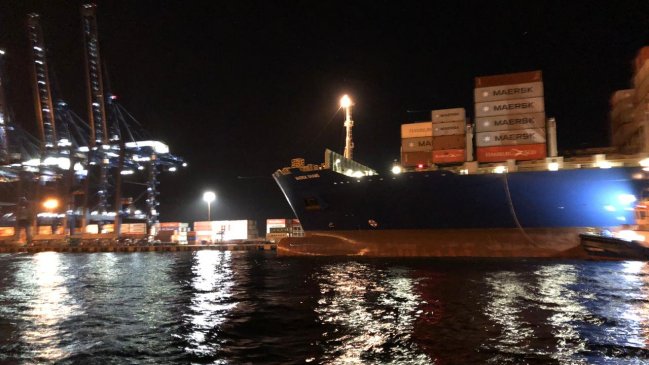 Valparaíso: Buque de Maersk se desvía a San Antonio tras manifestaciones de portuarios
