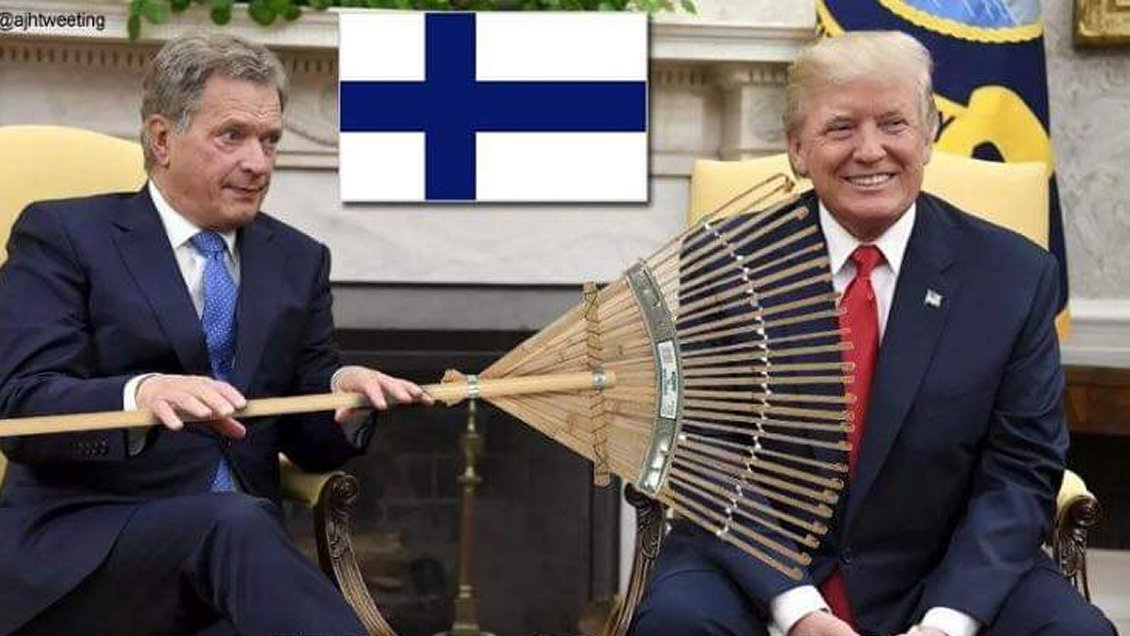 Incendios forestales: Trump es ridiculizado por culpa de un rastrillo