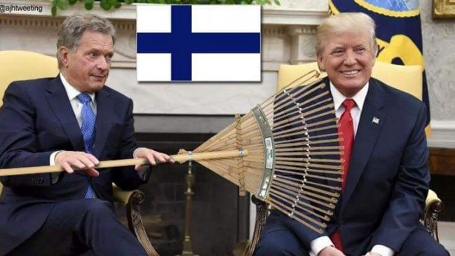 Incendios forestales: Trump es ridiculizado por culpa de un rastrillo