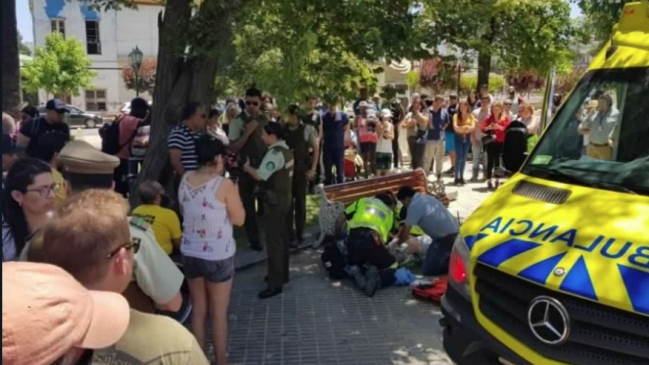Un hombre fue baleado en la Plaza de Armas de Quillota