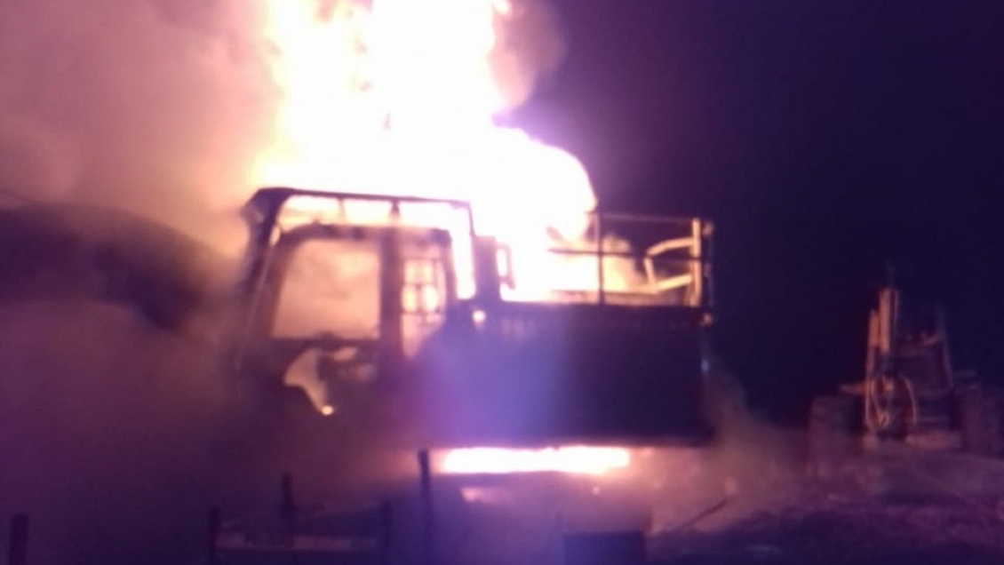 Maquinaria forestal fue incendiada en Curanilahue