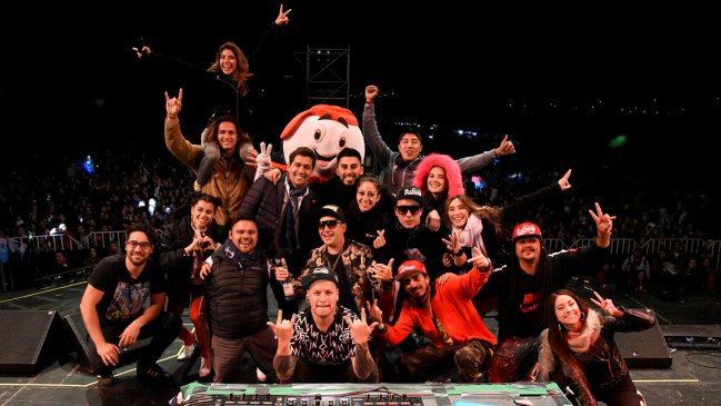 La Gira Teletón elevó la temperatura de una fría noche en Temuco