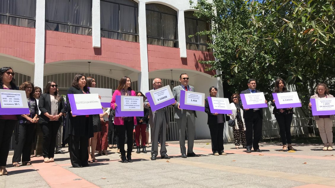 Copiapó: Funcionarios judiciales se manifestaron contra la violencia de género