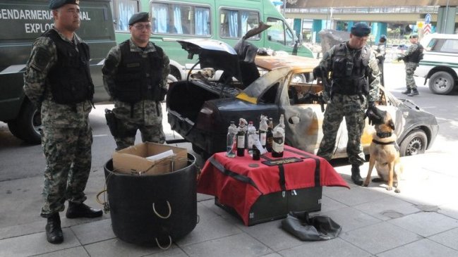 Hallan durante G20 en Buenos Aires un taxi quemado que tenía bombas molotov