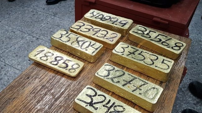 Tres lingotes de oro de contrabando fueron rematados por Aduanas en Iquique