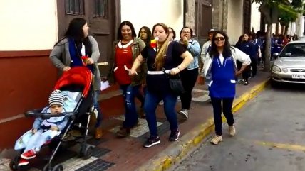   Trabajadoras de la Fundación Integra marchan en La Serena 