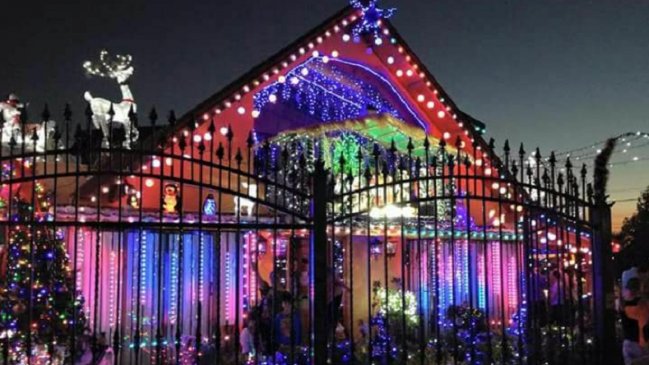 Conocida casa navideña de La Florida apagó sus luces por quejas de los vecinos y alcalde replicó