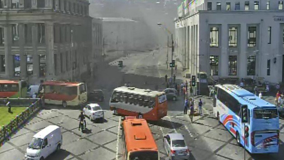 Incidentes en Valparaíso por nueva protesta de trabajadores portuarios