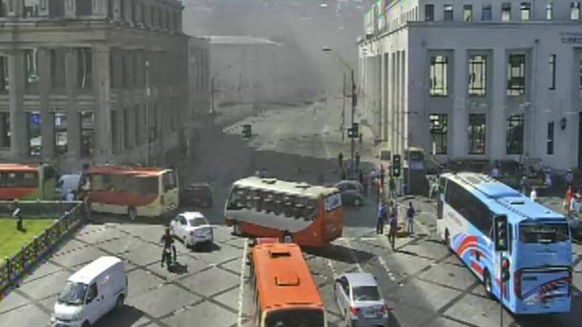 Incidentes en Valparaíso por nueva protesta de trabajadores portuarios