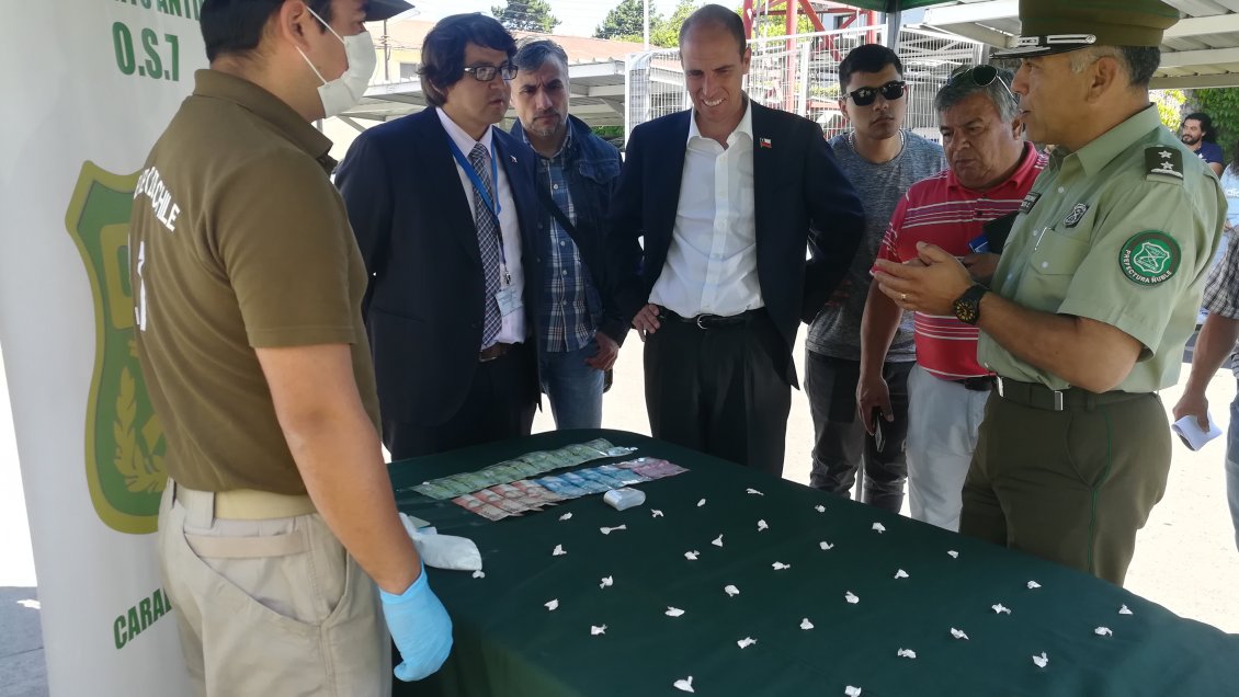 Ã‘uble: Carabineros desbaratÃ³ 91 puntos de venta de drogas durante el 2018