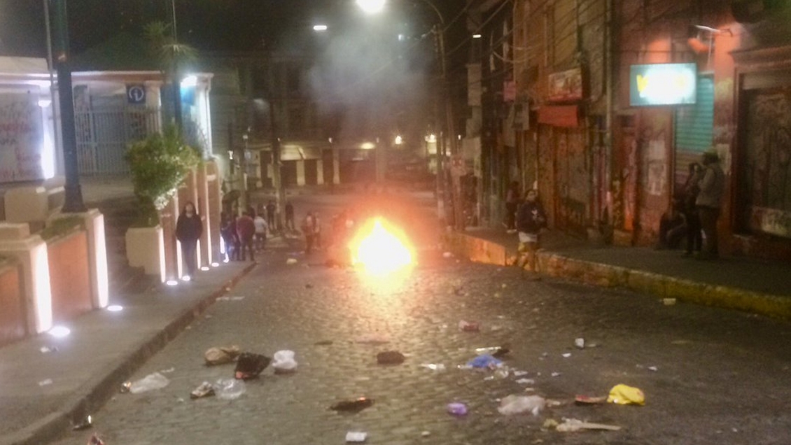 Nuevas protestas en calles de Valparaíso por paro portuario