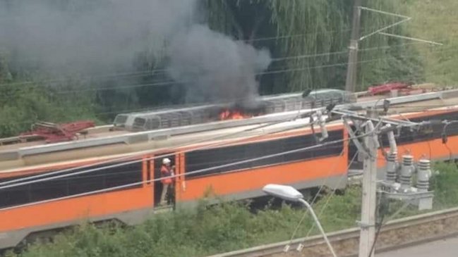 Biotrén se incendió camino a Hualqui: 100 pasajeros evacuados