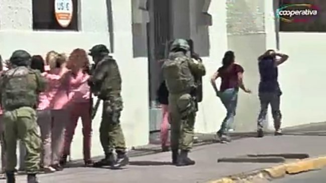 INDH evalúa presentar acciones legales por simulacro de asalto en banco de Linares