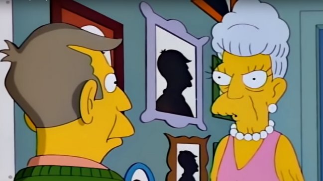 Murió la mamá del director Skinner de Los Simpson
