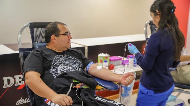 Motociclistas se sumaron a campaña de donación de sangre en Chillán