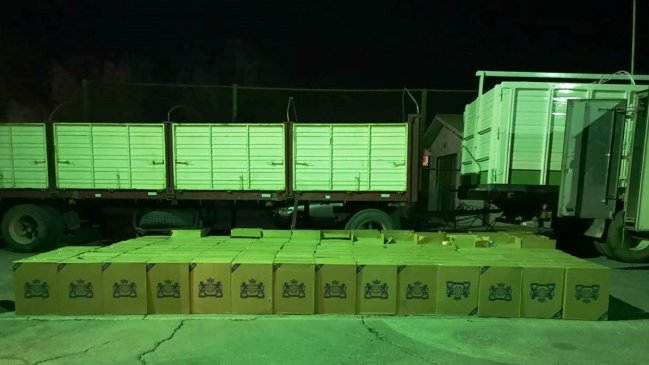 Decomisan casi 68 mil cajetillas de cigarrillos de contrabando en Quillagua