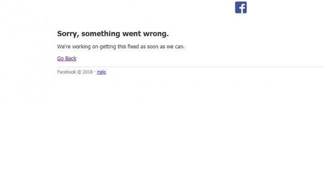 Usuarios reportan falla masiva de Facebook