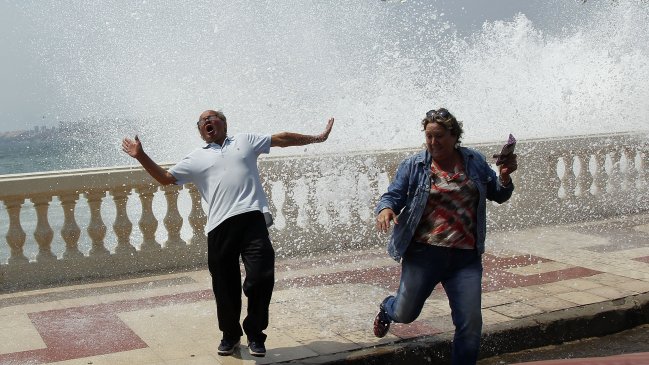 Marejadas anormales afectarán gran parte del país a contar de hoy
